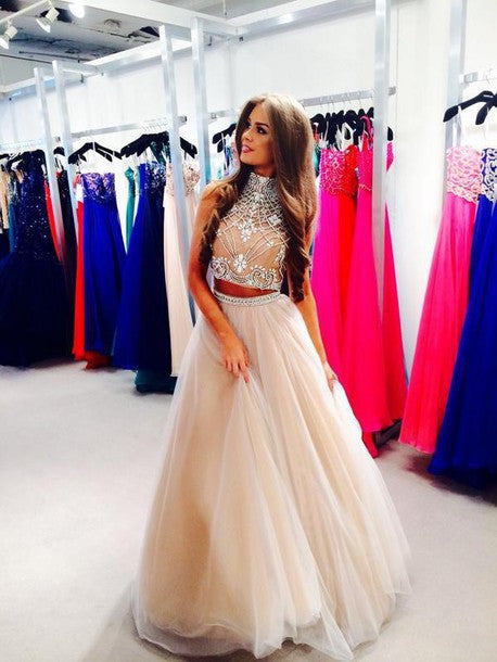 Illustrative example of 2 part prom dresses