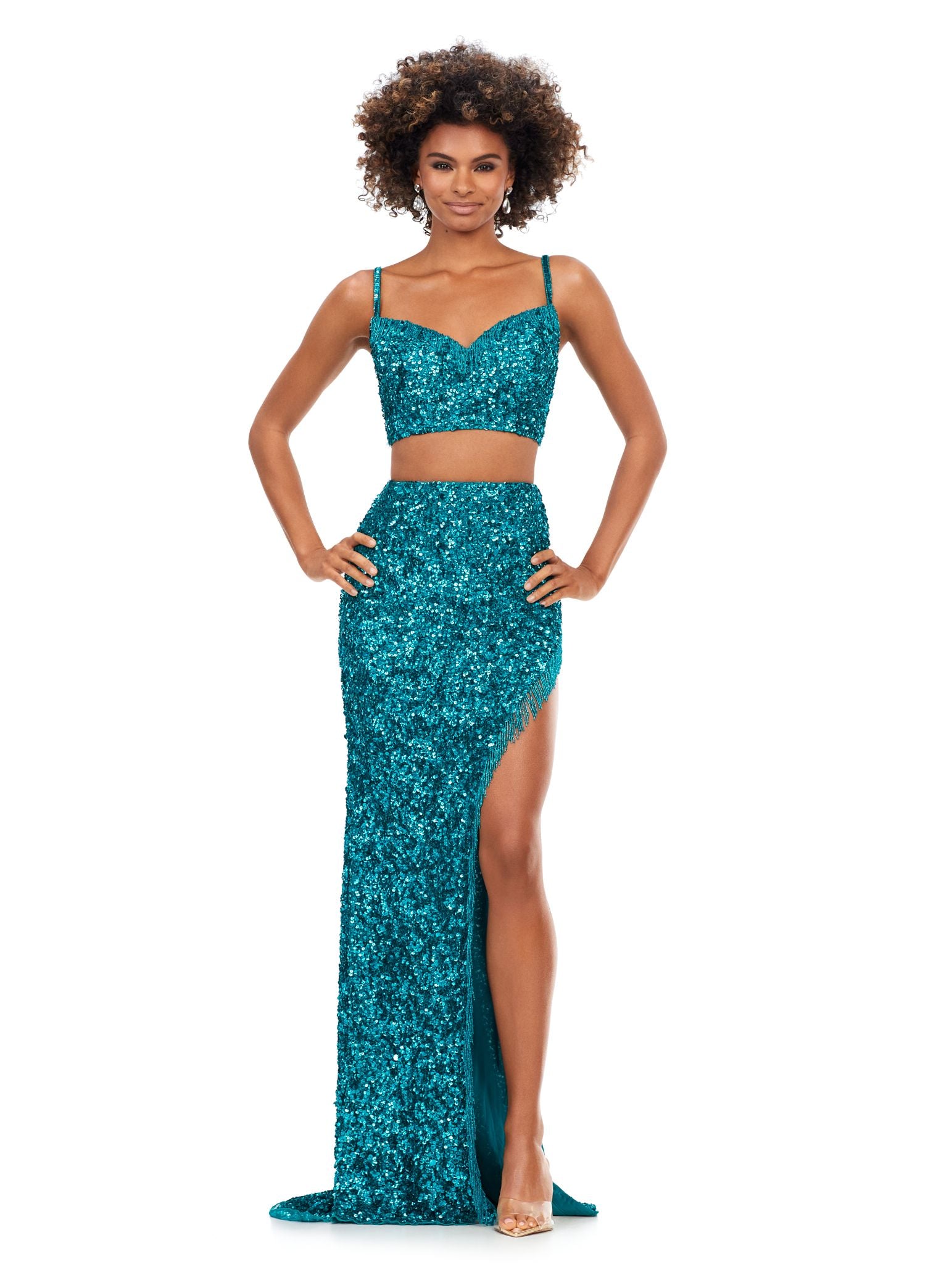 Illustrative example of 2 piece prom dresses