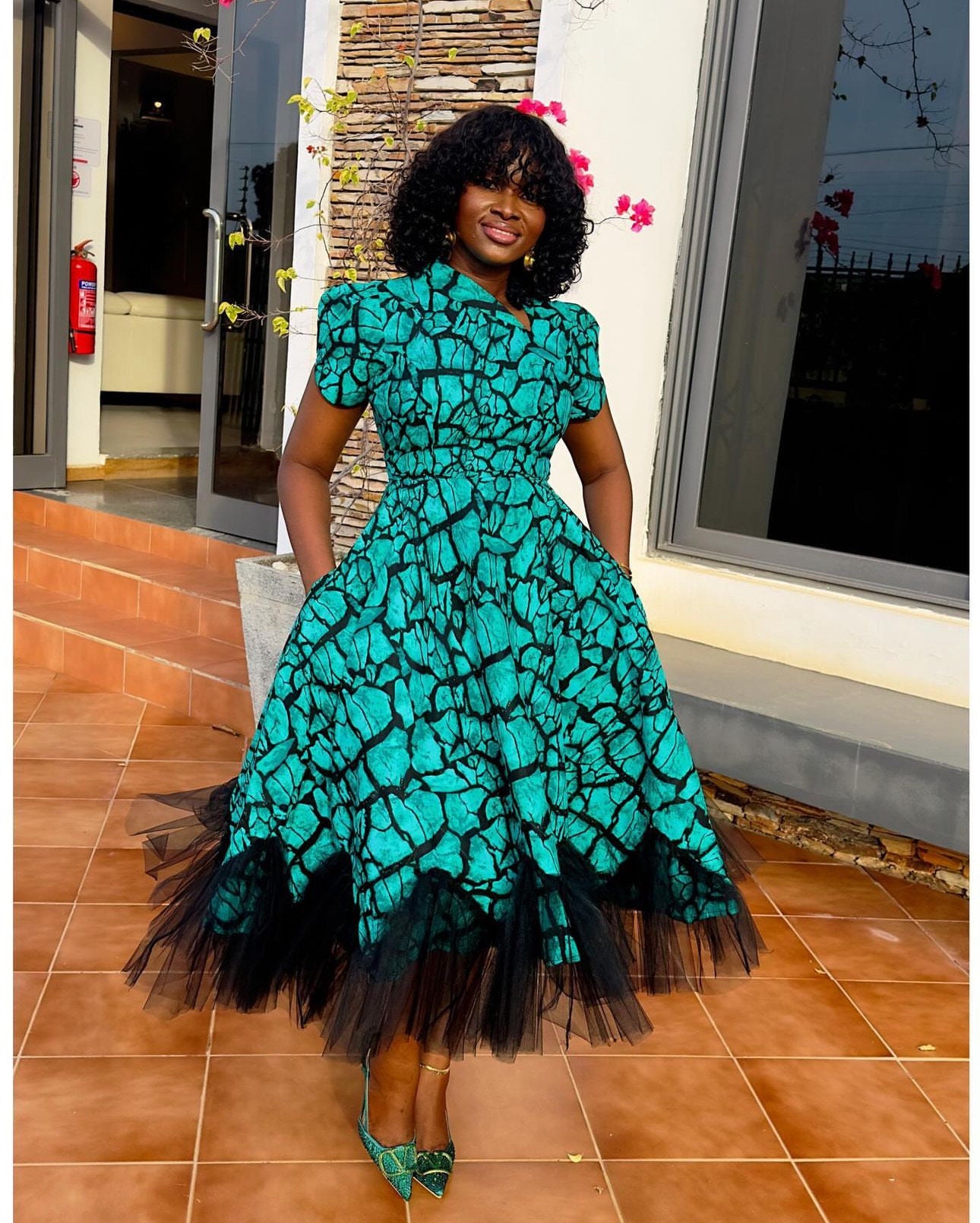 Illustrative example of african print dresses
