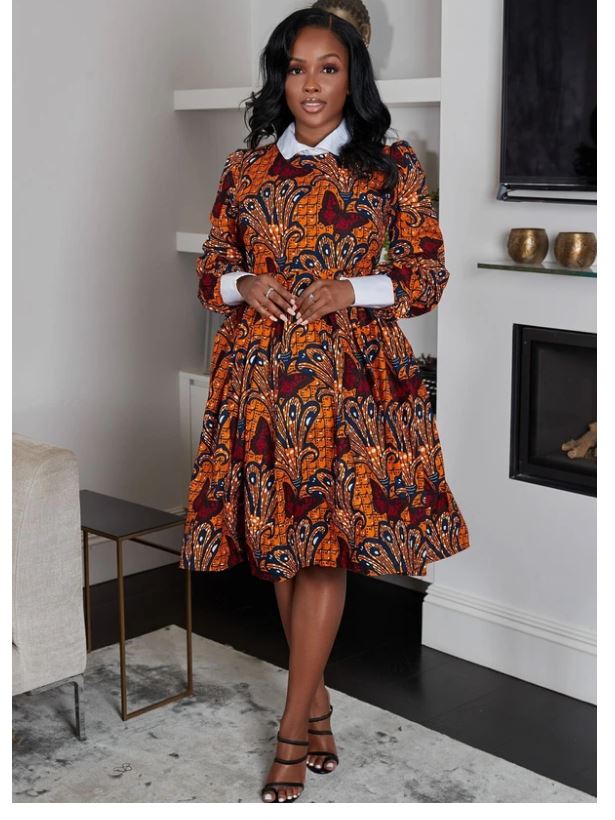 Illustrative example of african print dresses