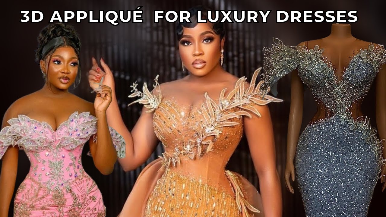 Illustrative example of applique dress