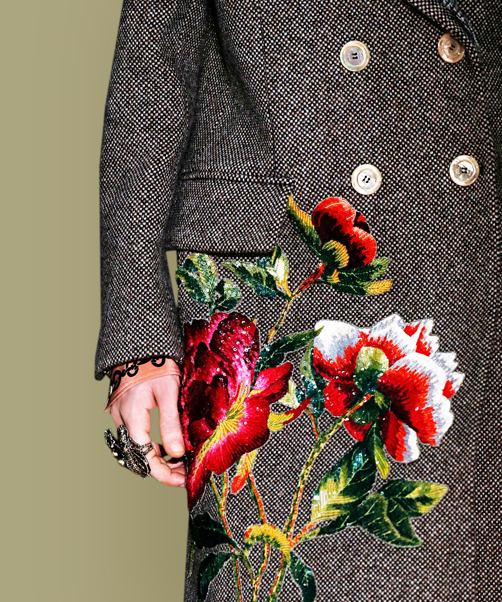 Illustrative example of applique dress