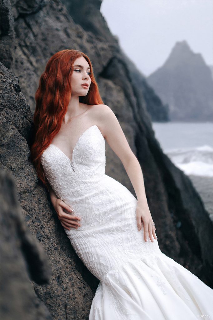Illustrative example of ariel wedding dress