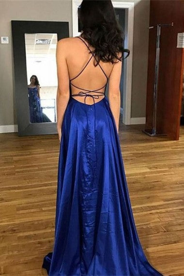Illustrative example of backless prom dress