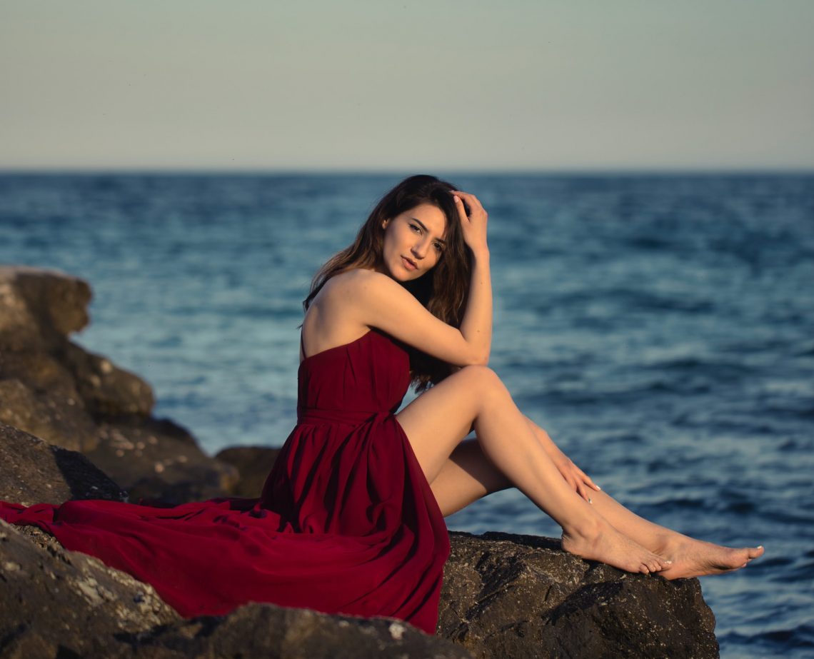 Illustrative example of beach maxi dress