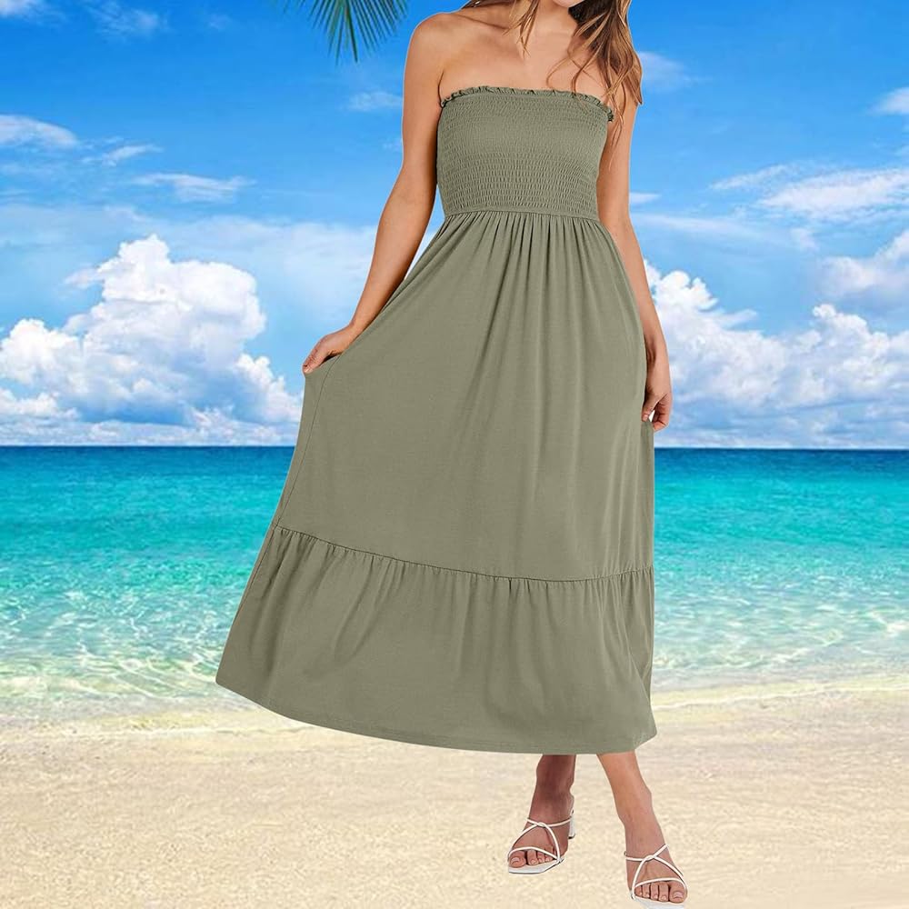 Illustrative example of beach maxi dress