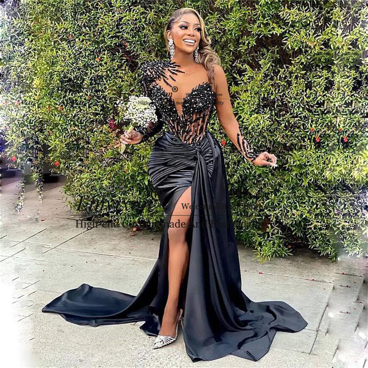 Illustrative example of beaded dresses prom