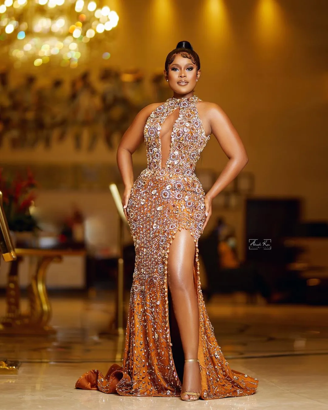 Illustrative example of beaded dresses prom