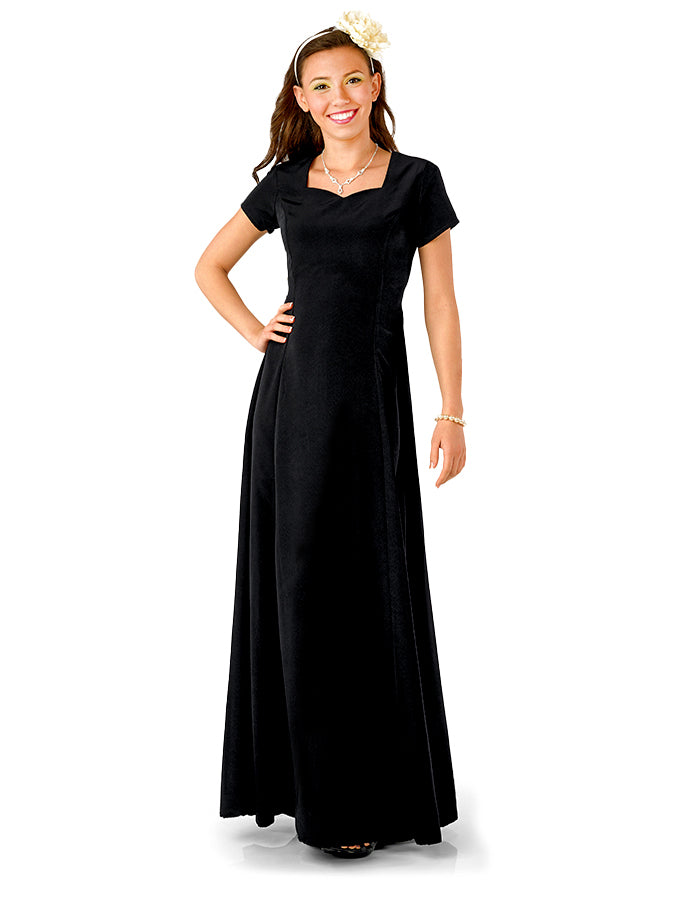 Illustrative example of black concert dress