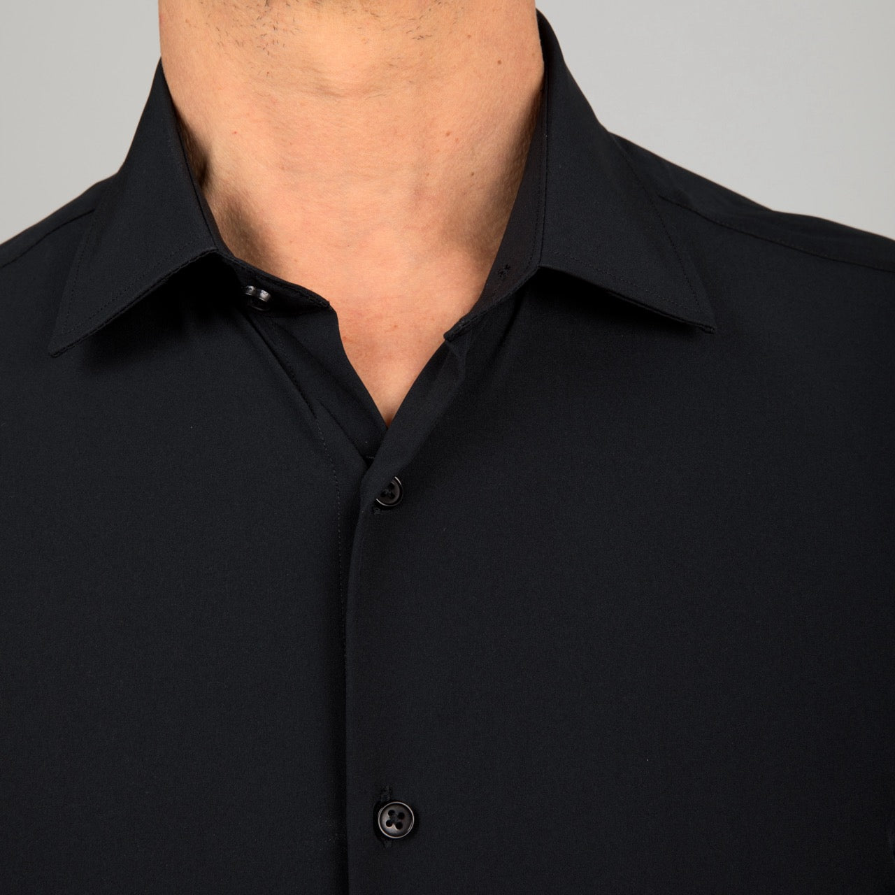 Illustrative example of black dress shirts