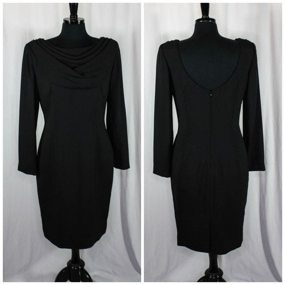 Illustrative example of black long sleeve dress