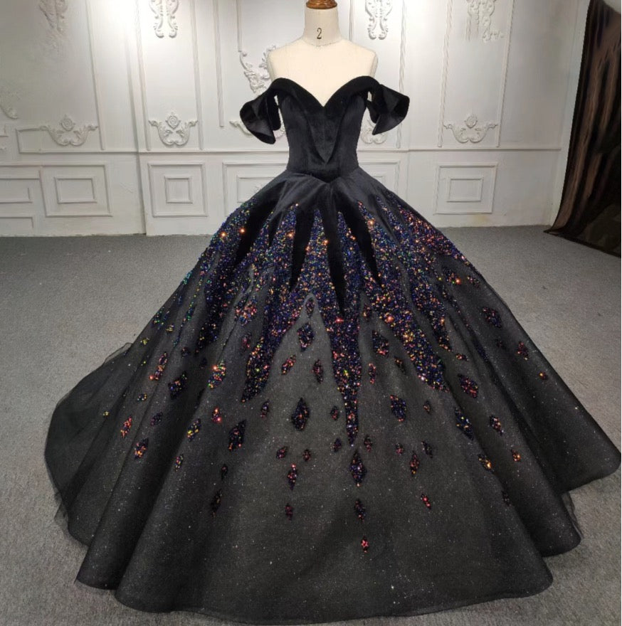 Illustrative example of black quince dresses