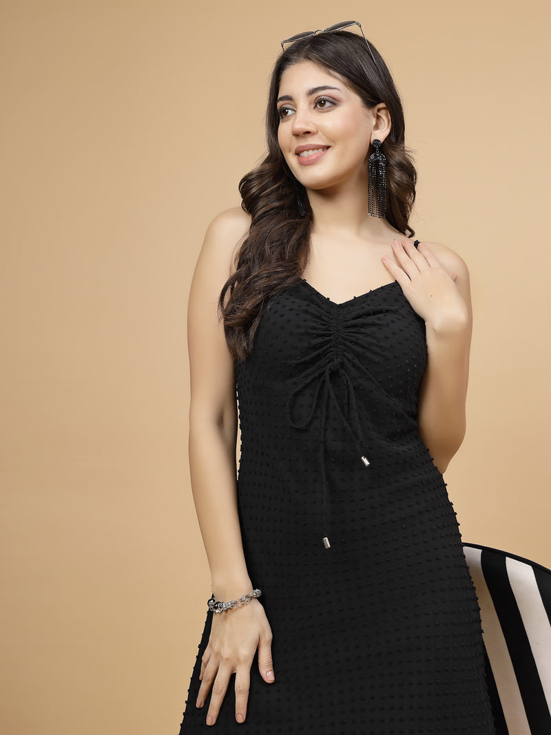 Illustrative example of black western dress