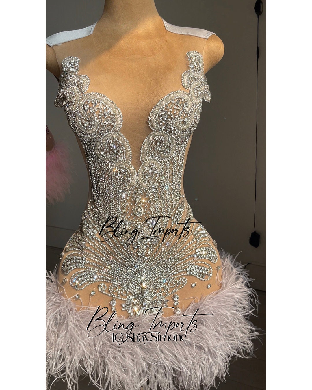 Illustrative example of bling dress