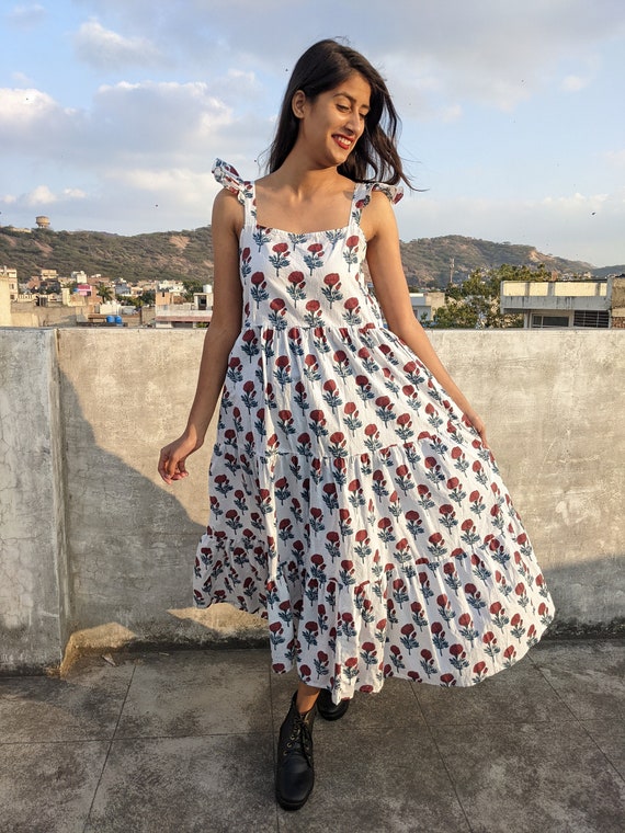 Illustrative example of block print dress