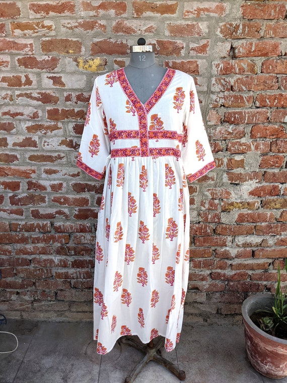 Illustrative example of block print dress