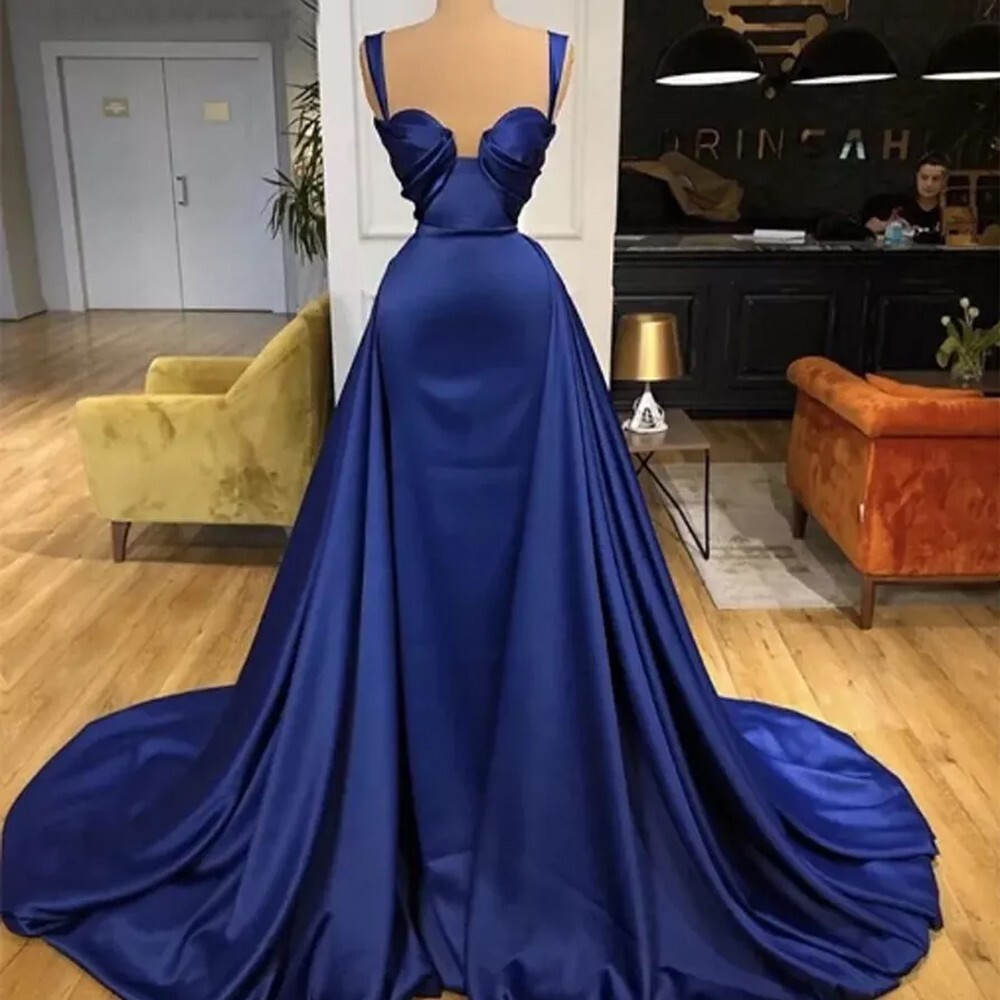 Illustrative example of blue dress long