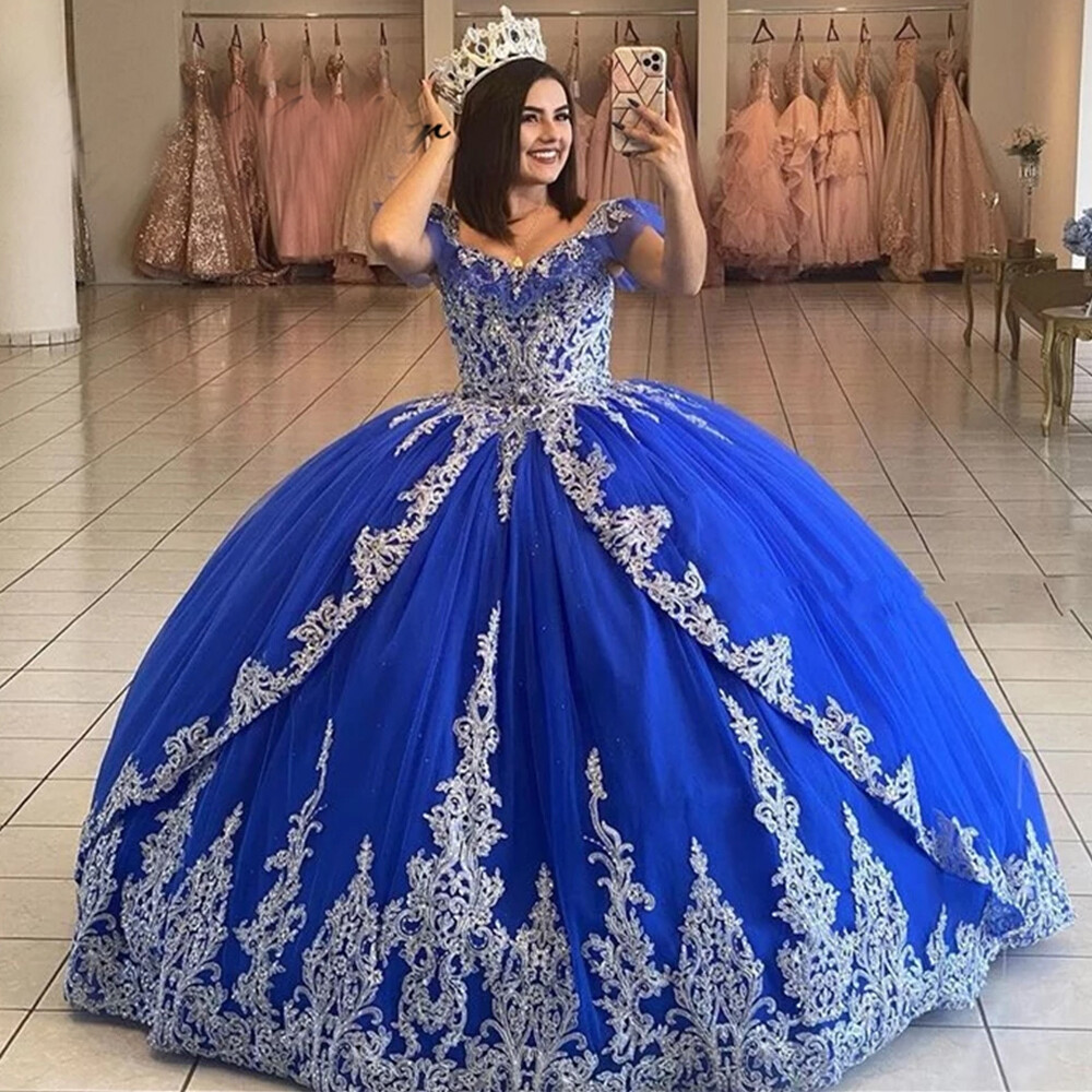 Illustrative example of blue quince dresses