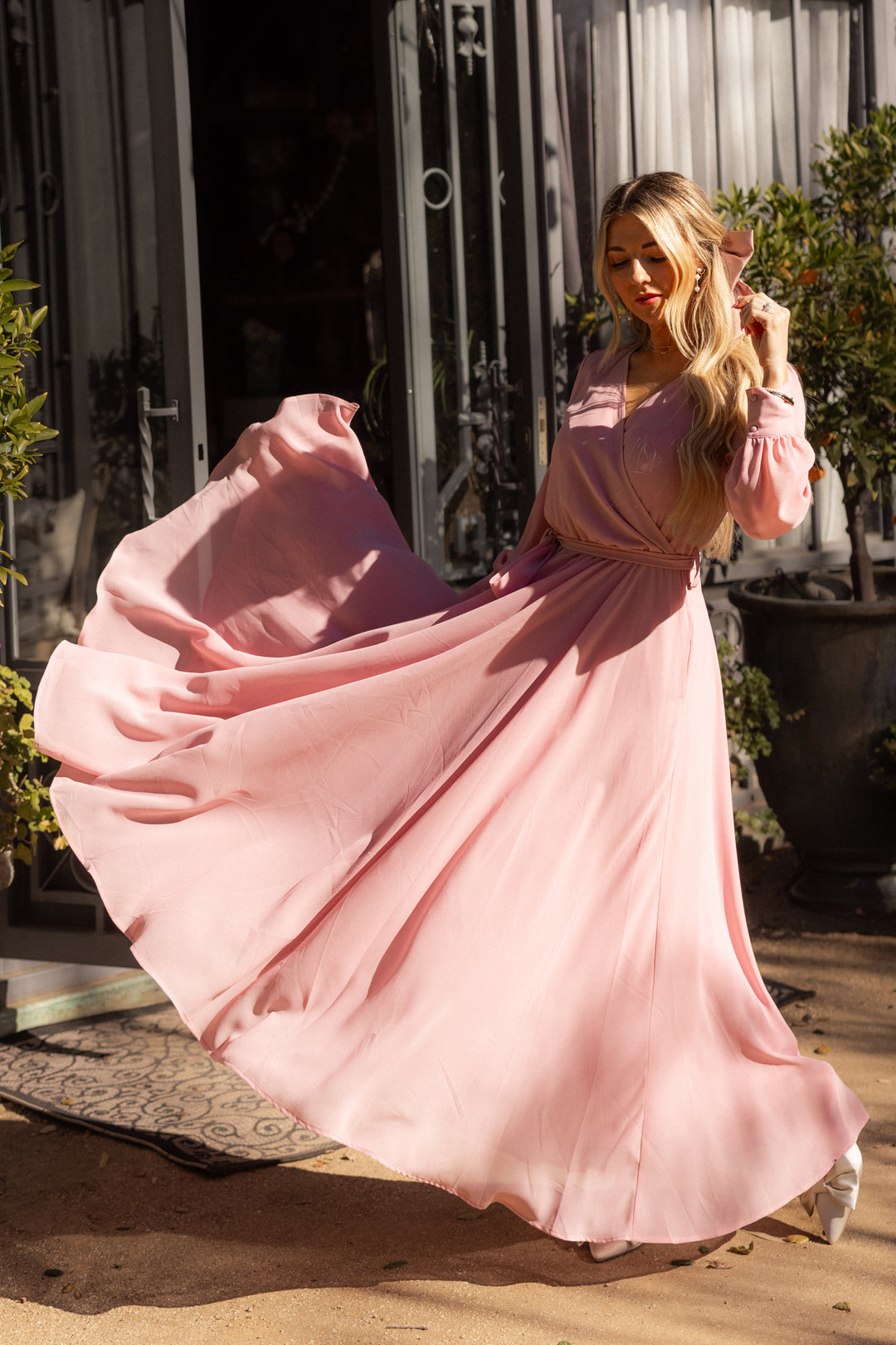Illustrative example of blush dresses