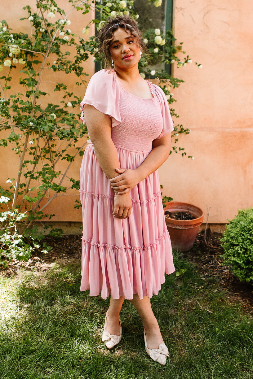 Illustrative example of blush dresses