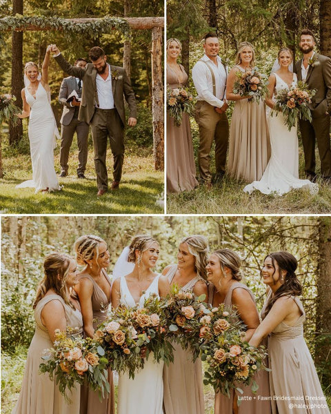 Illustrative example of boho bridesmaid dresses