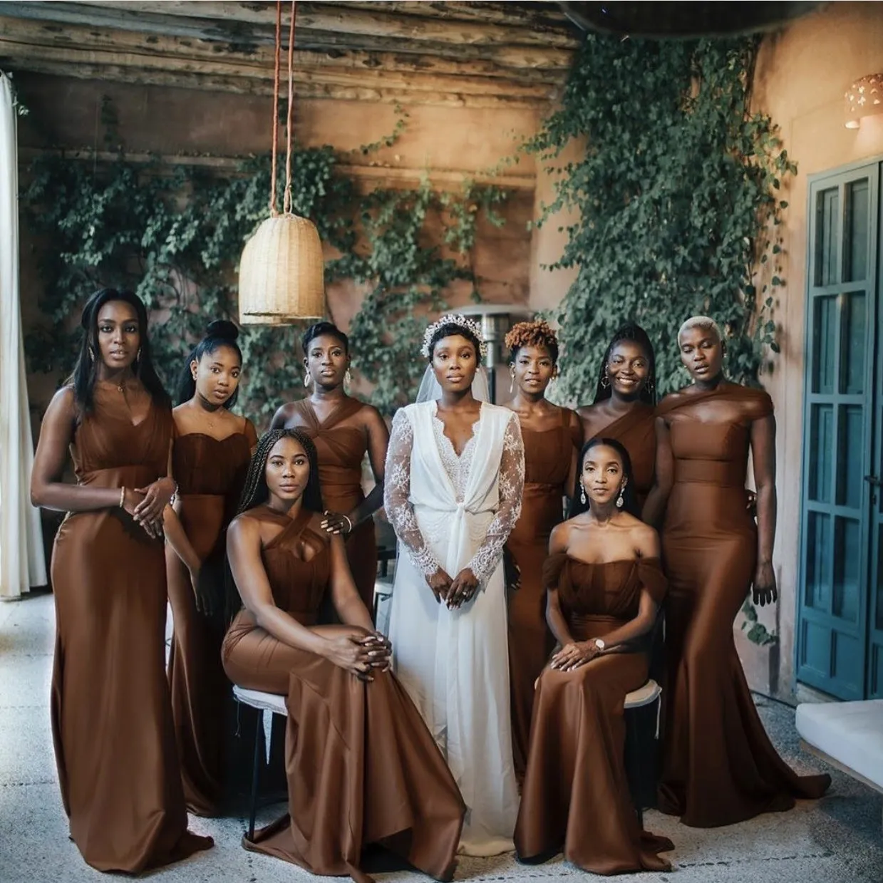 Illustrative example of boho bridesmaid dresses