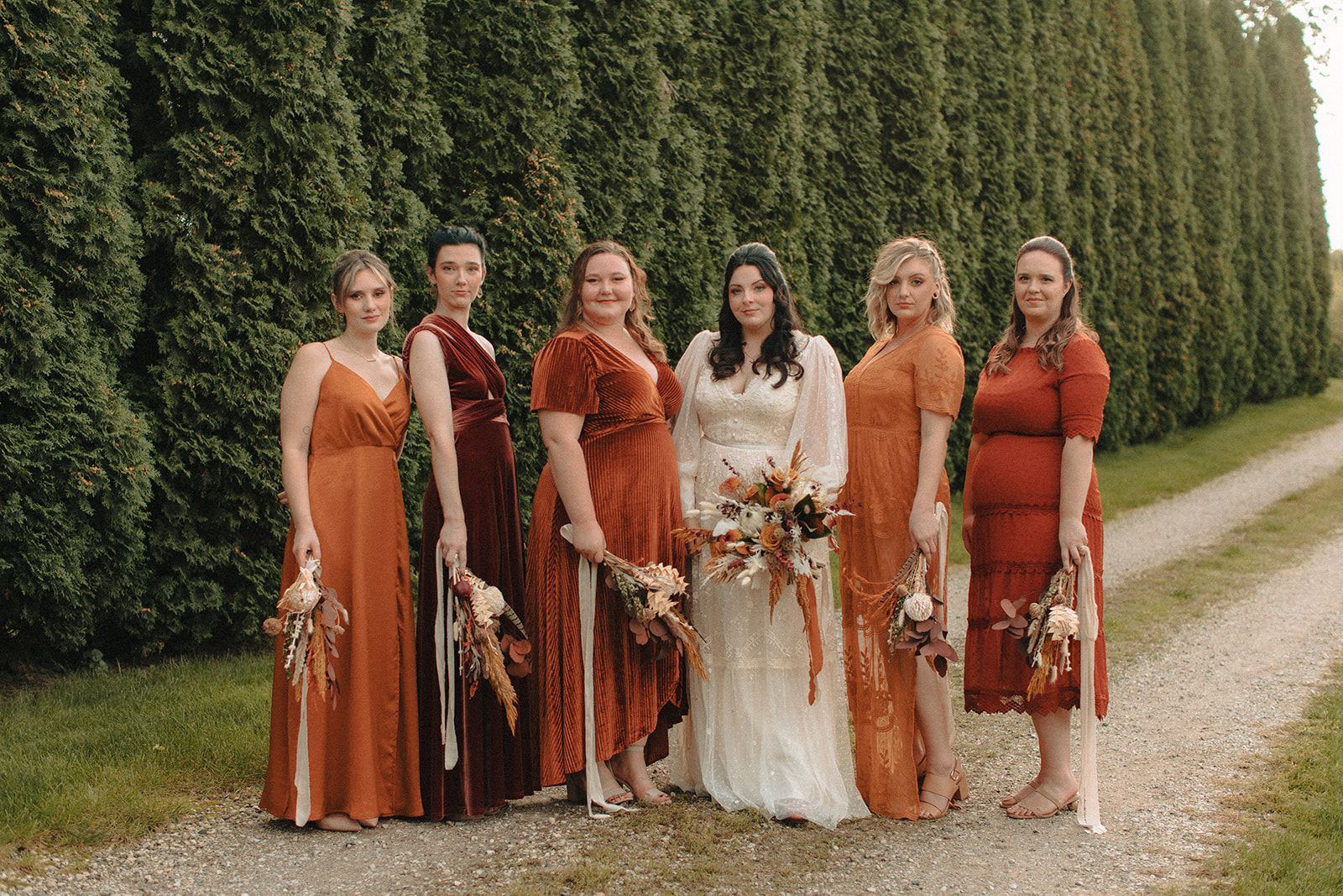Illustrative example of boho bridesmaid dresses