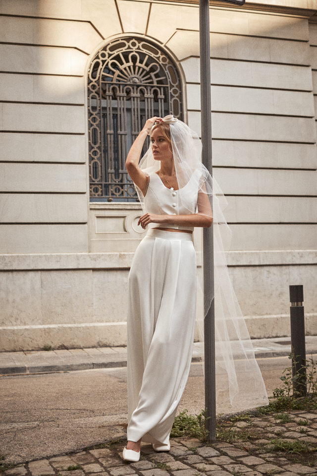 Illustrative example of bridal dress civil wedding