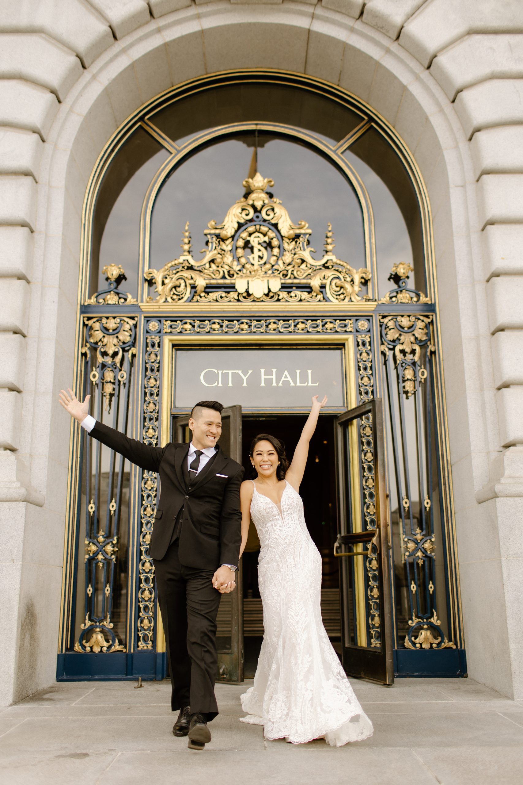 Illustrative example of bridal dress civil wedding