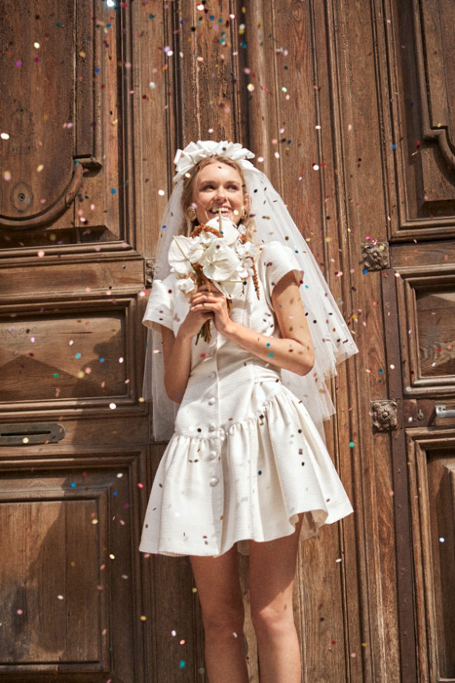 Illustrative example of bridal dress civil wedding