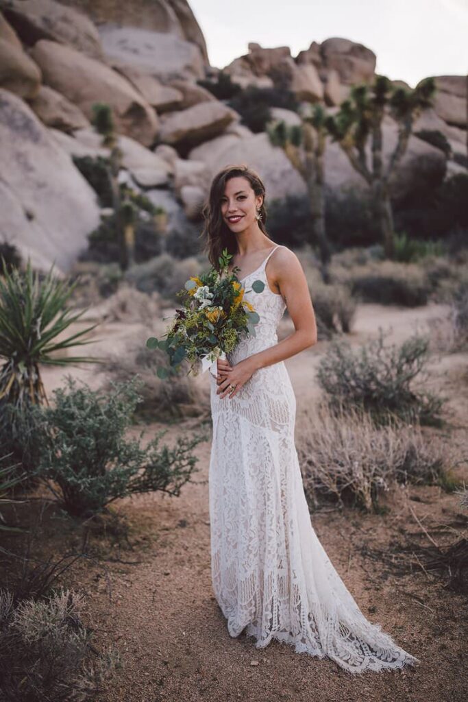 Illustrative example of bridal dresses for eloping