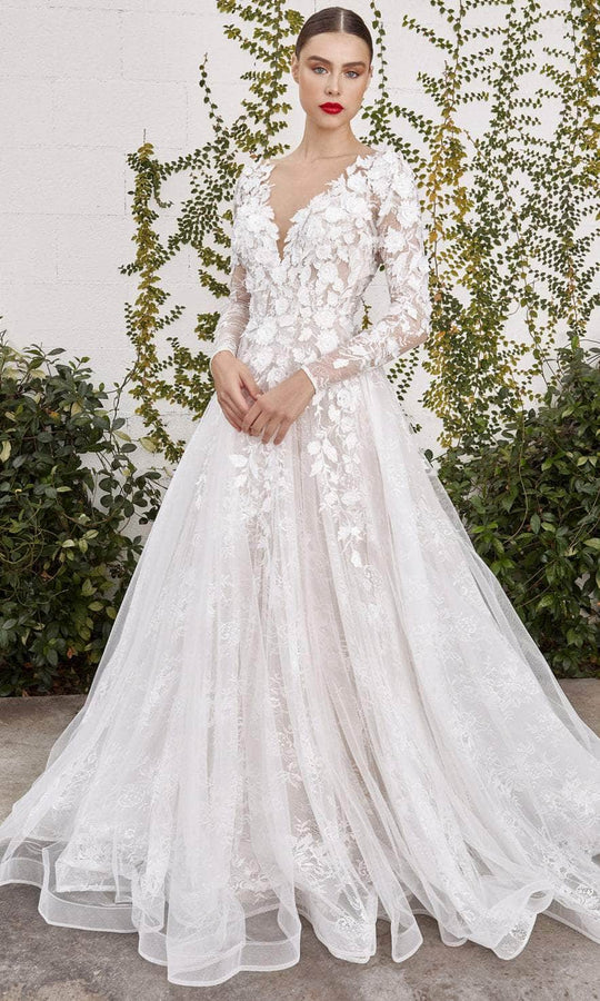 Illustrative example of bridal dresses with sleeves