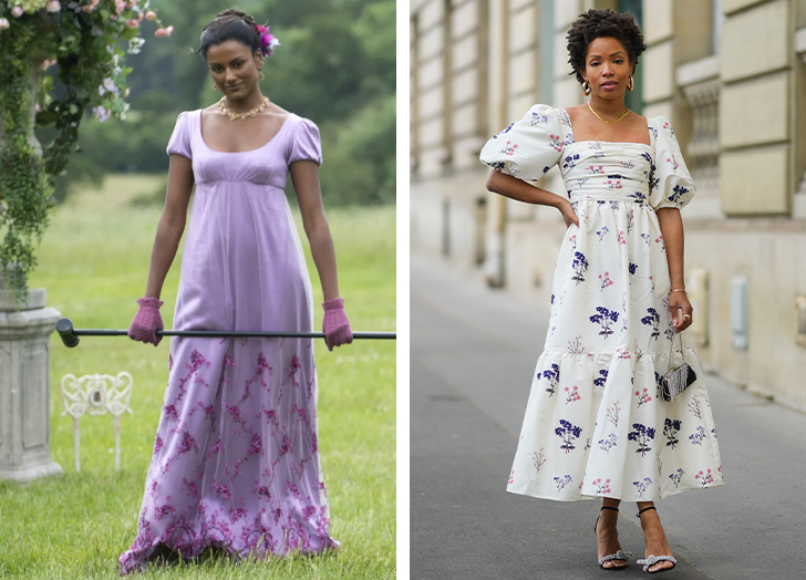 Illustrative example of bridgerton style dresses
