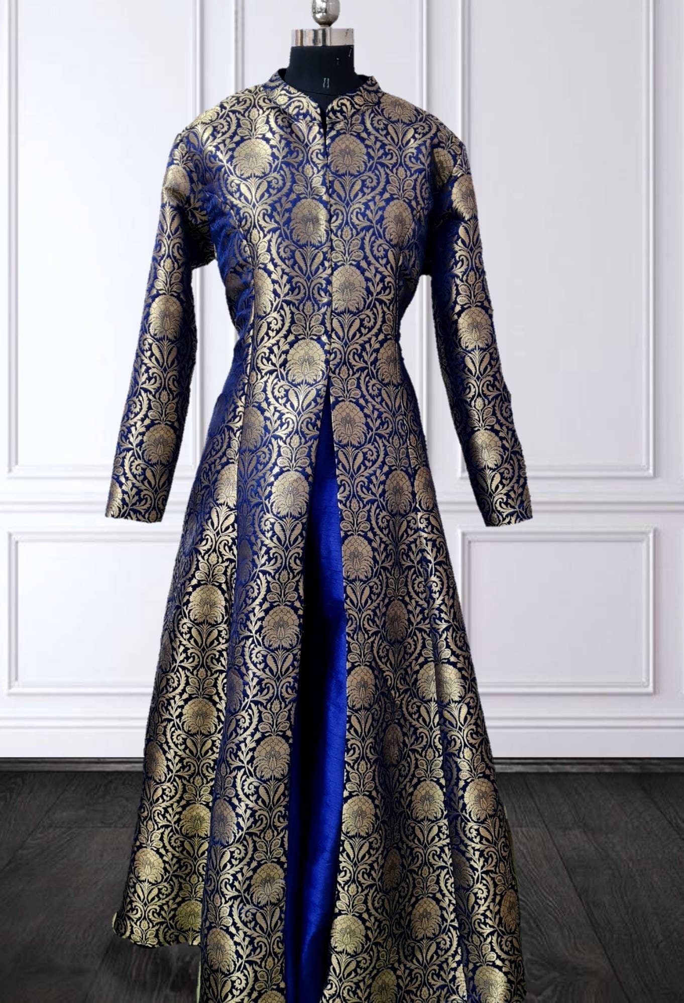 Illustrative example of brocade dress