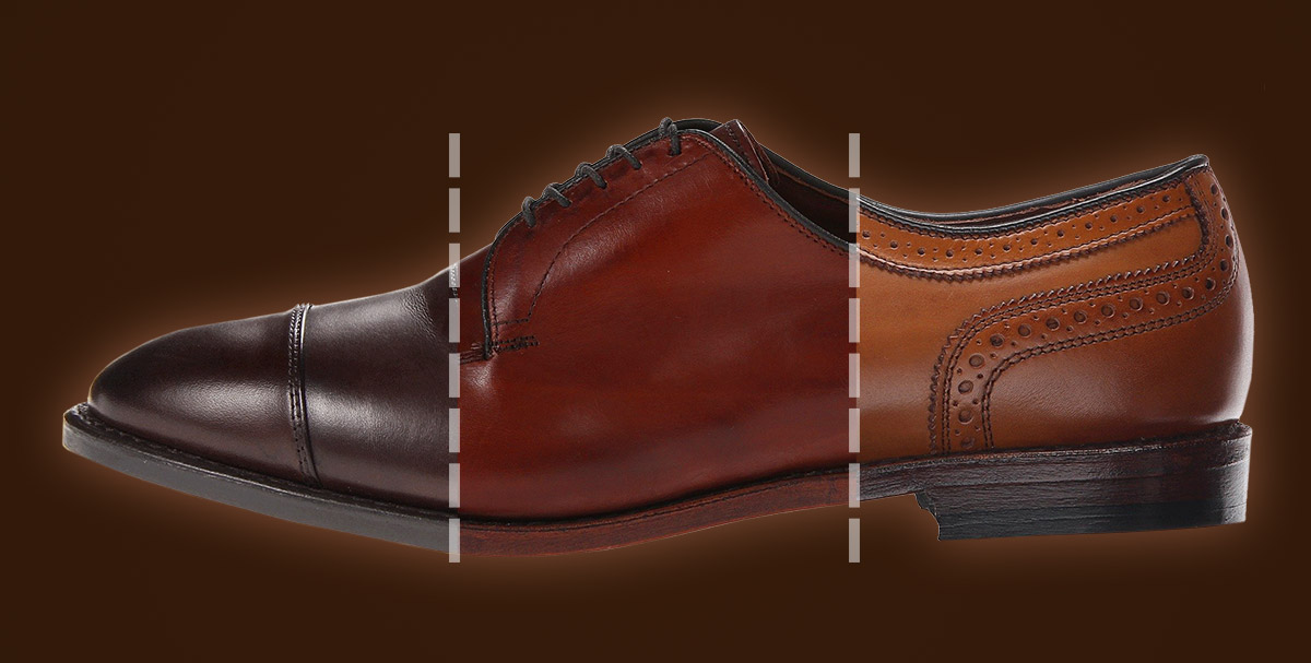 Illustrative example of brown dress shoes