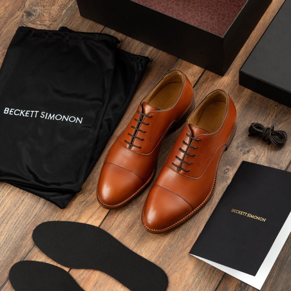 Illustrative example of brown dress shoes