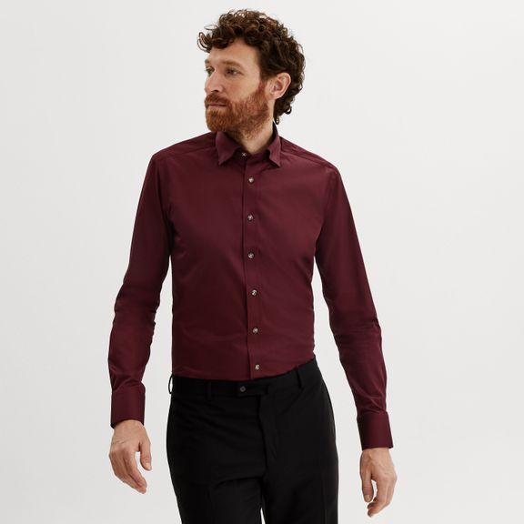 Illustrative example of burgundy dress shirt