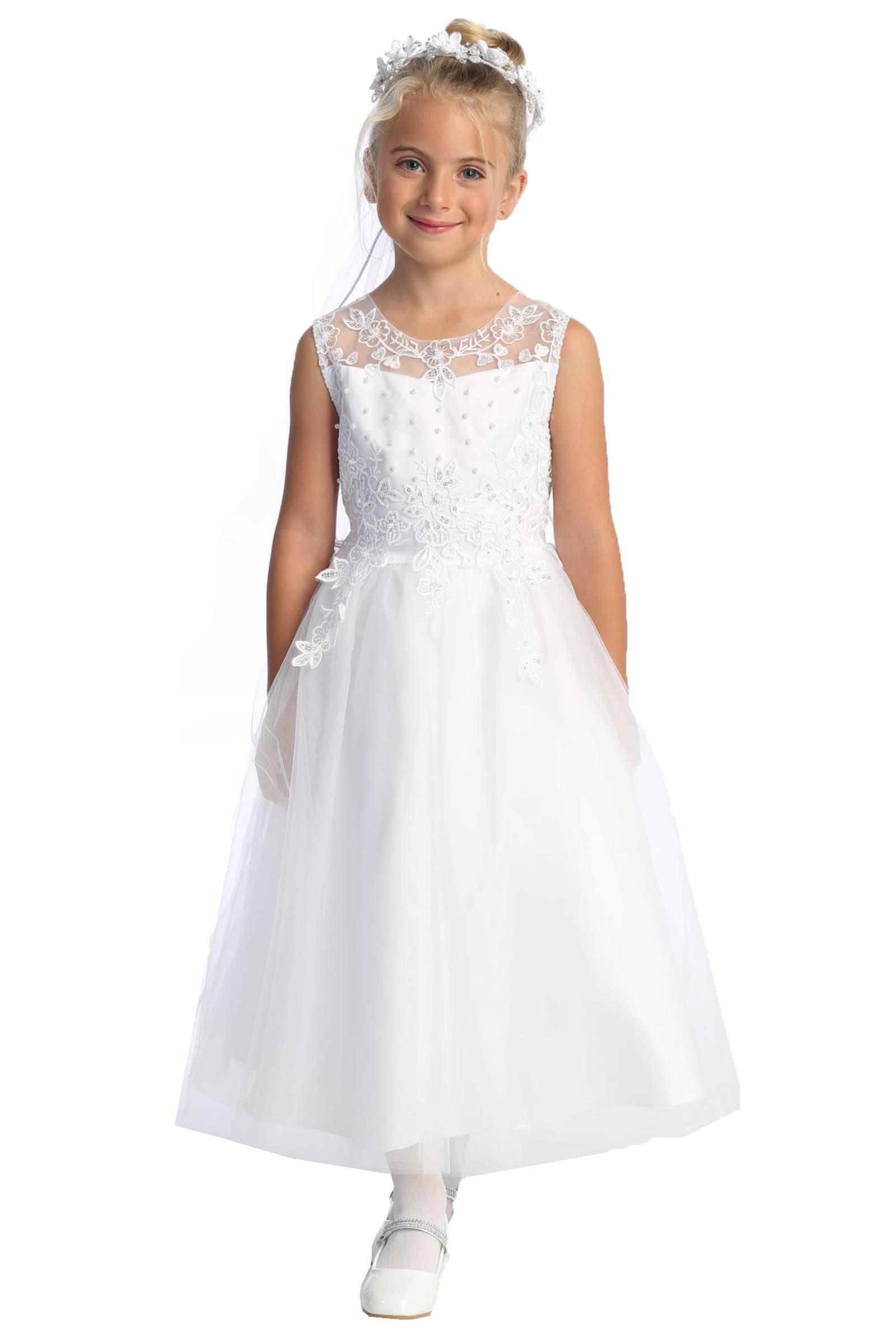 Illustrative example of catholic first communion dresses