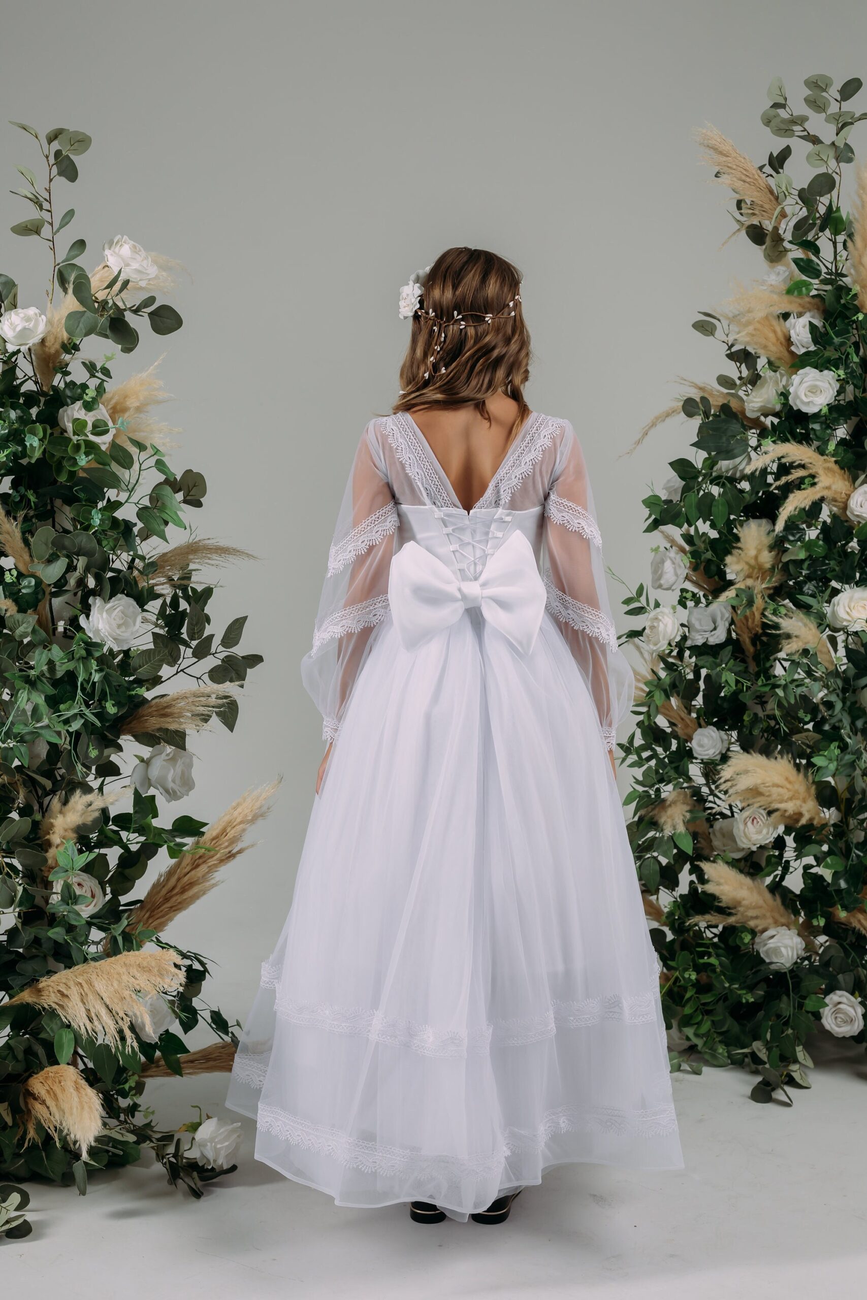 Illustrative example of catholic first communion dresses