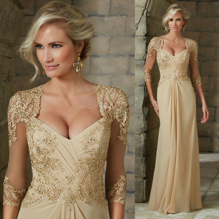 Illustrative example of champagne mob dresses