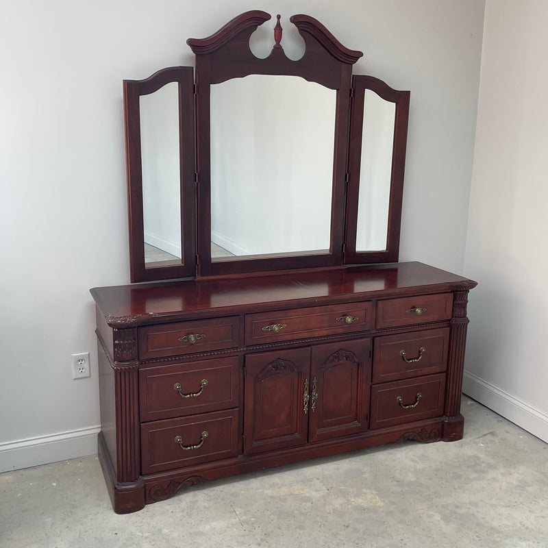 Illustrative example of cherry wood dresser