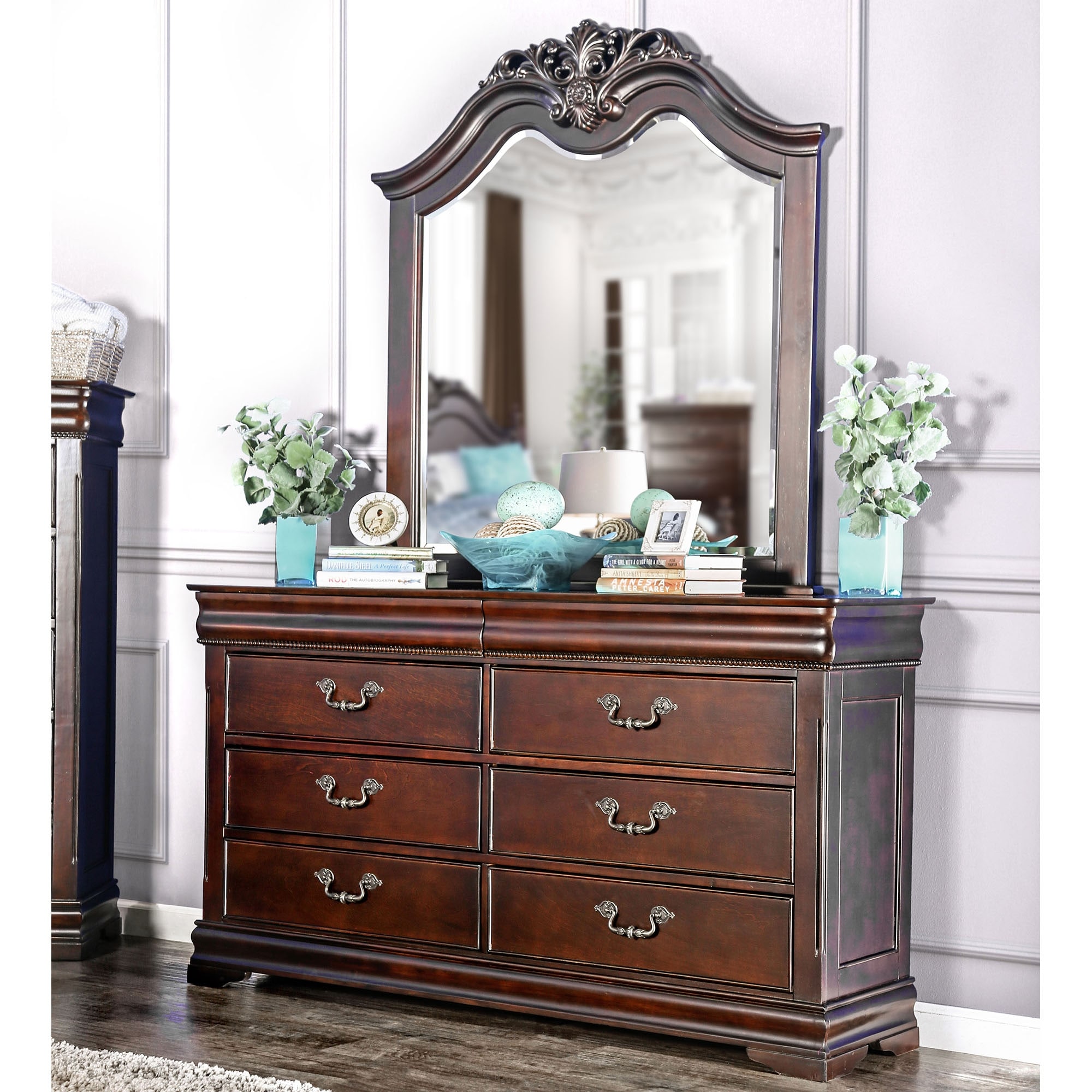 Illustrative example of cherry wood dresser