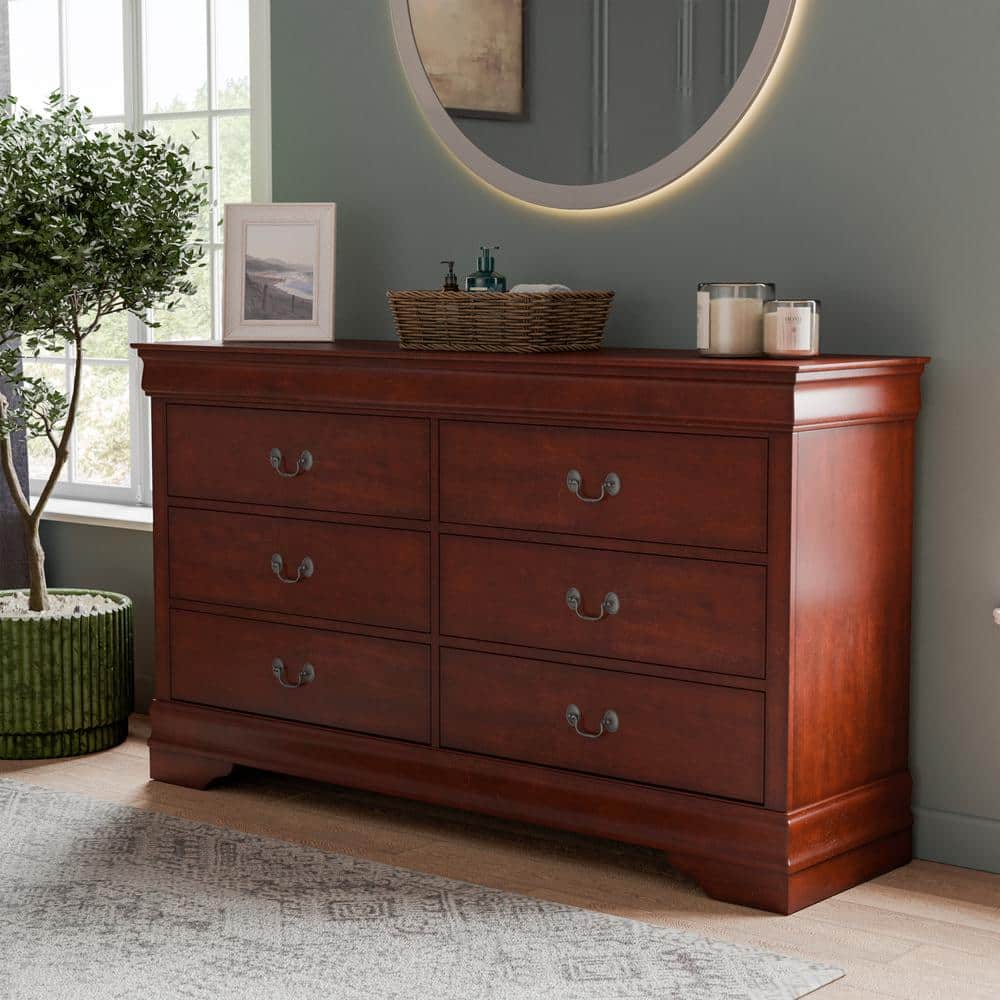 Illustrative example of cherry wood dresser