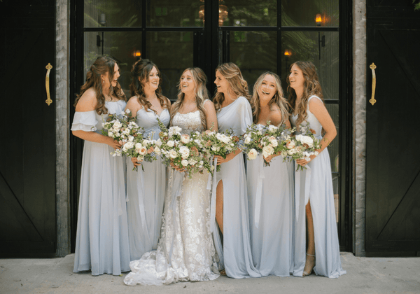 Illustrative example of chiffon bridesmaid dresses