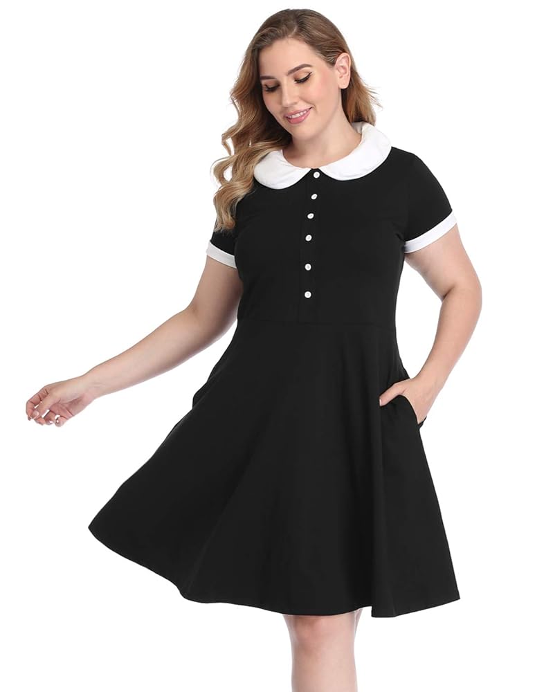 Illustrative example of collar peter pan dress