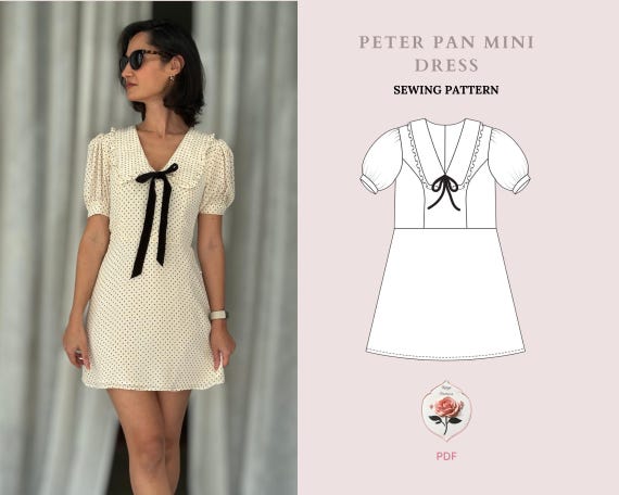 Illustrative example of collar peter pan dress