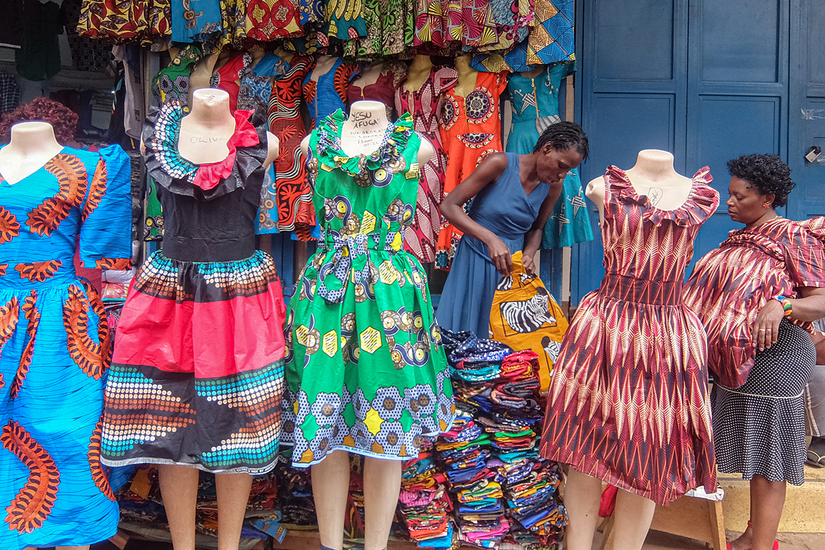 Illustrative example of colorful dress