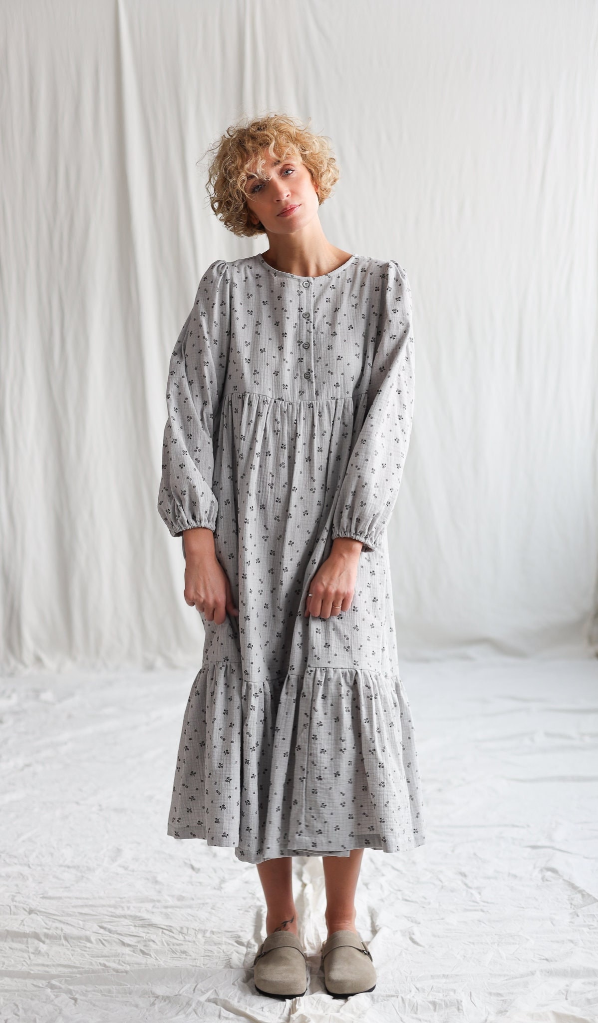 Illustrative example of cotton gauze dress