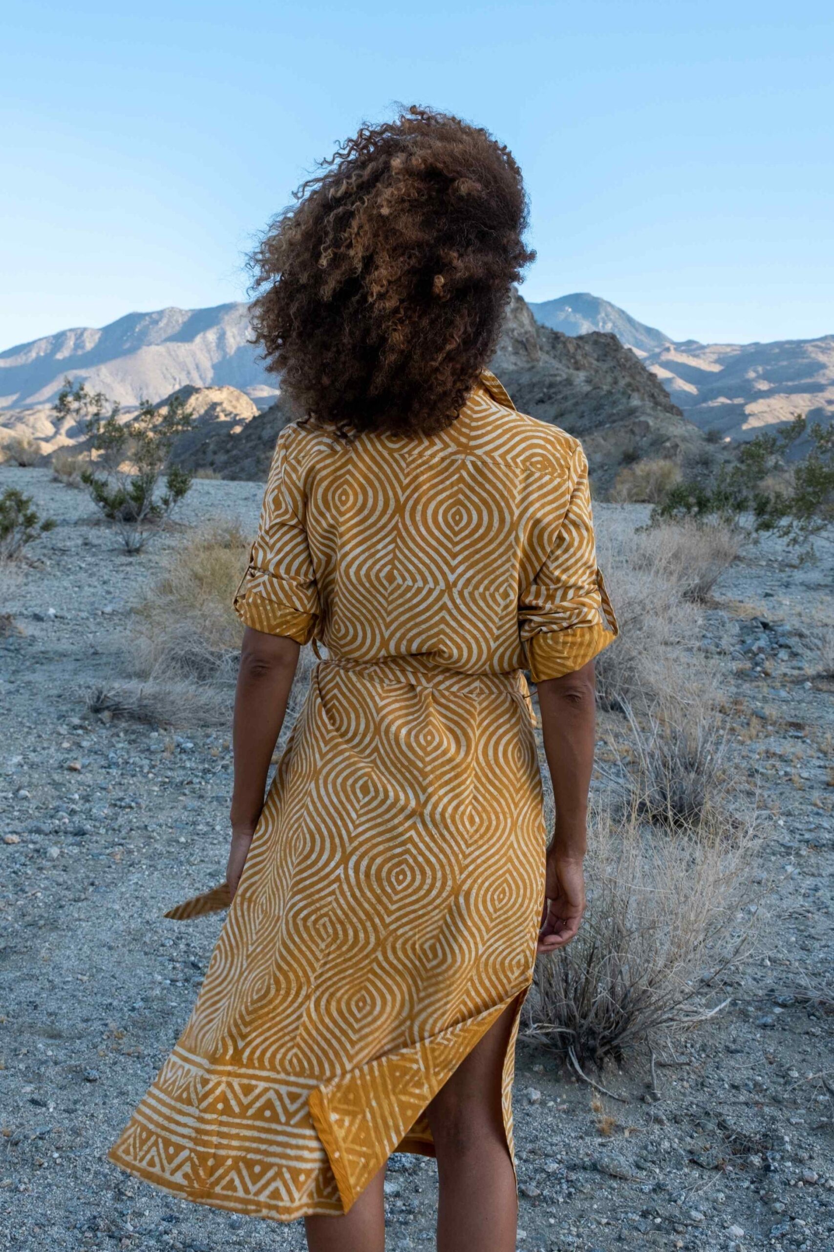 Illustrative example of cotton shirt dress