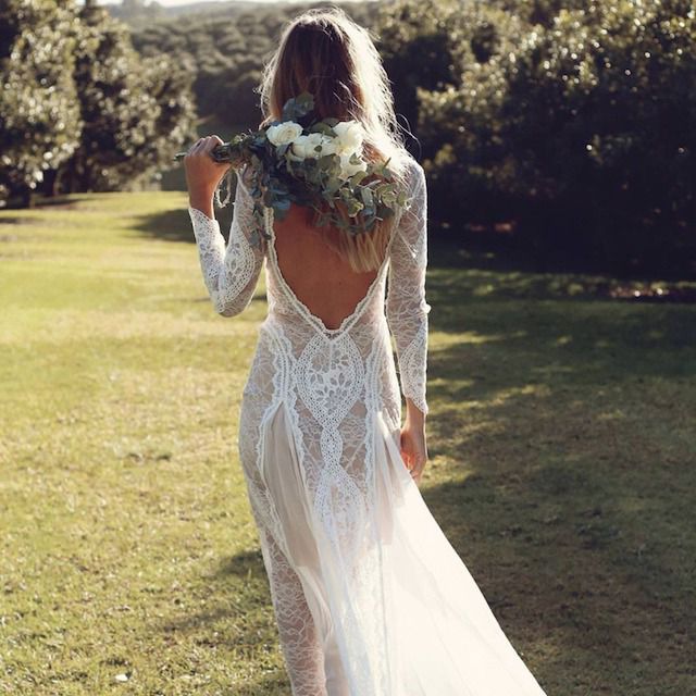 Illustrative example of country style wedding dresses